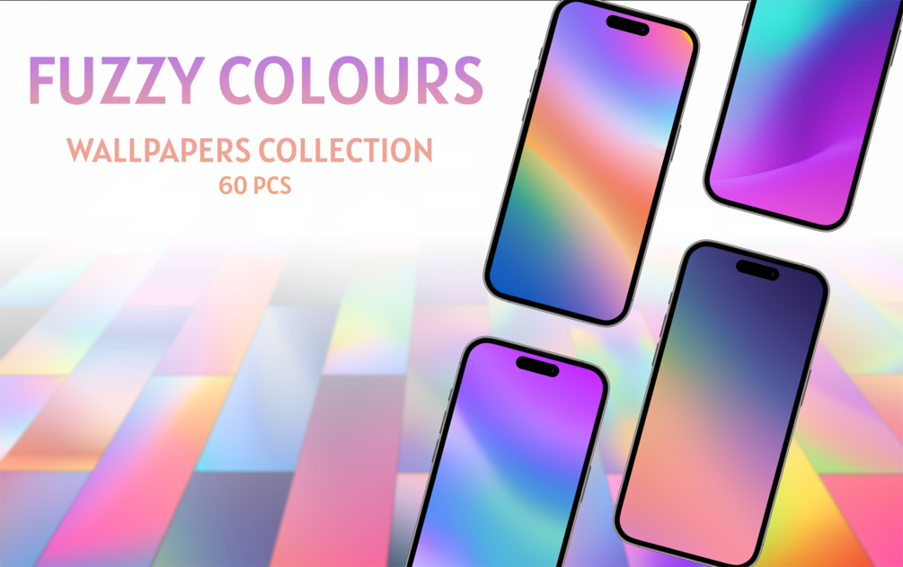Fuzzy Colours Wallpapers Collection [60 pcs]