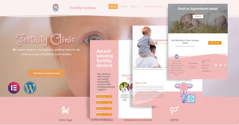 Fertility clinic Website