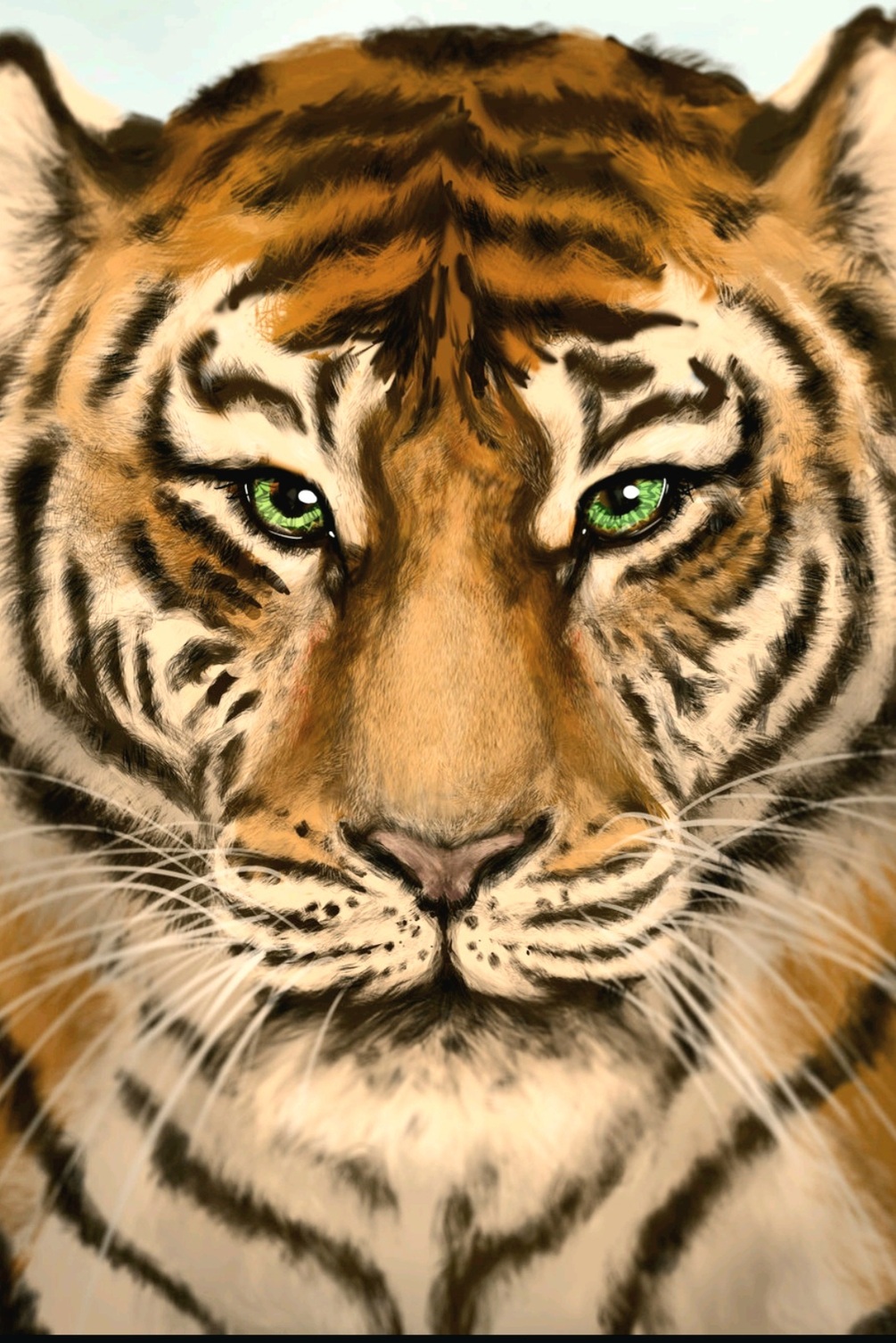 Tiger painting for print
