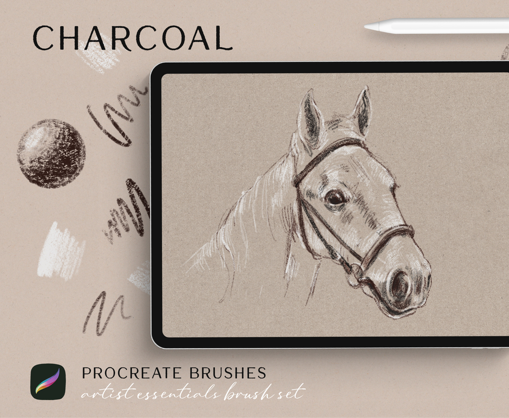 Charcoal Procreate Brushes Enhance Your Digital Drawings