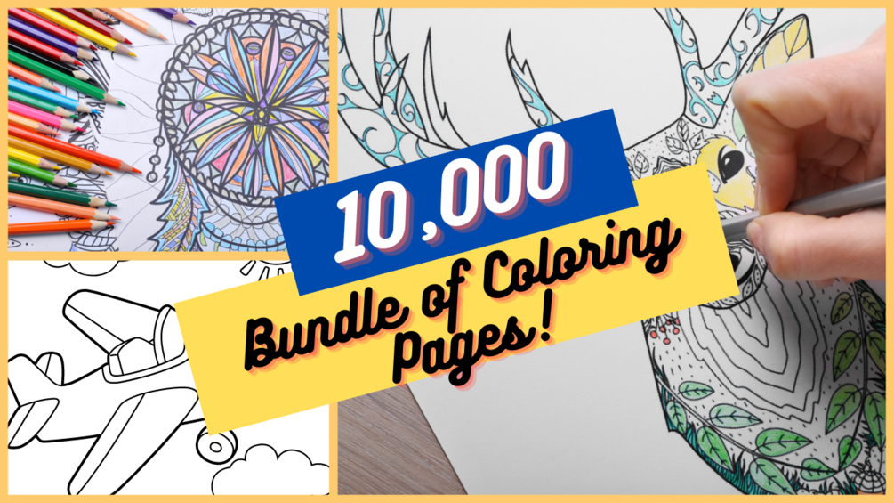 10,000+ Bundle of Coloring Pages