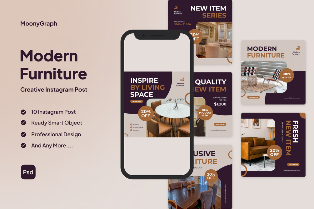 Modern Furniture Instagram Post