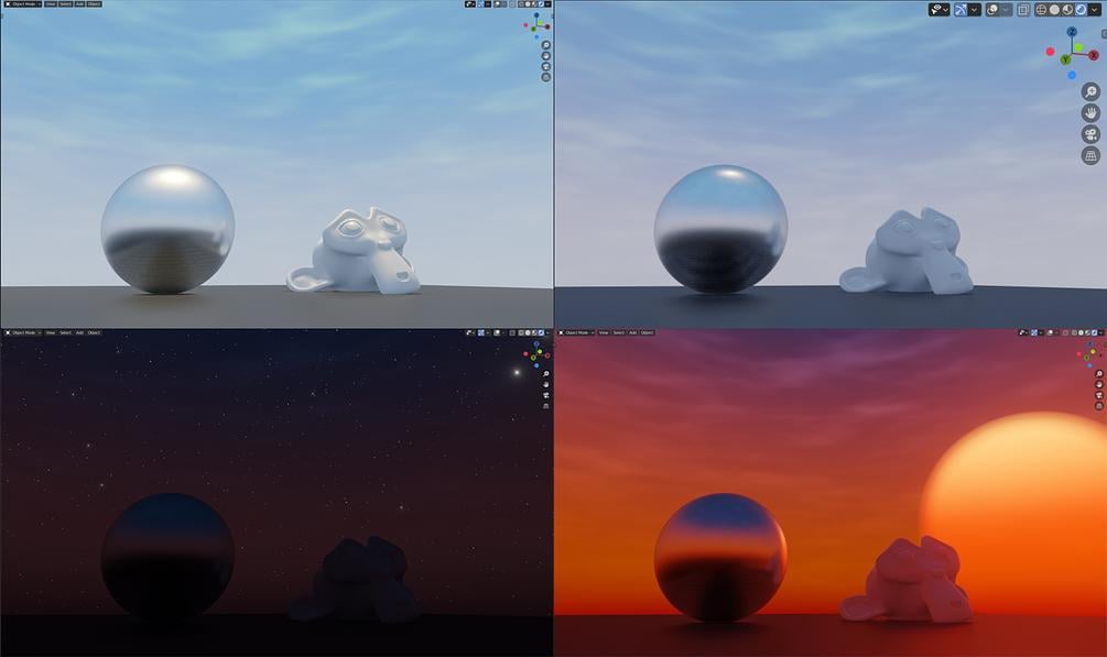 Free Blender sky environment shading