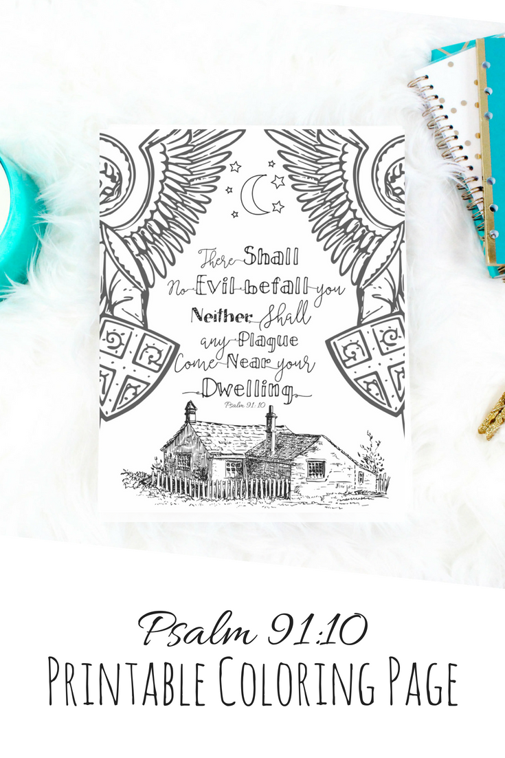 psalm-91-10-digital-download-printable-coloring-page