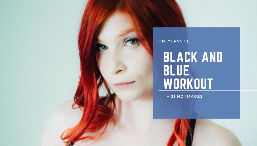 Black and Blue Workout - AccentKisses Onlyfans set - HD photo set
