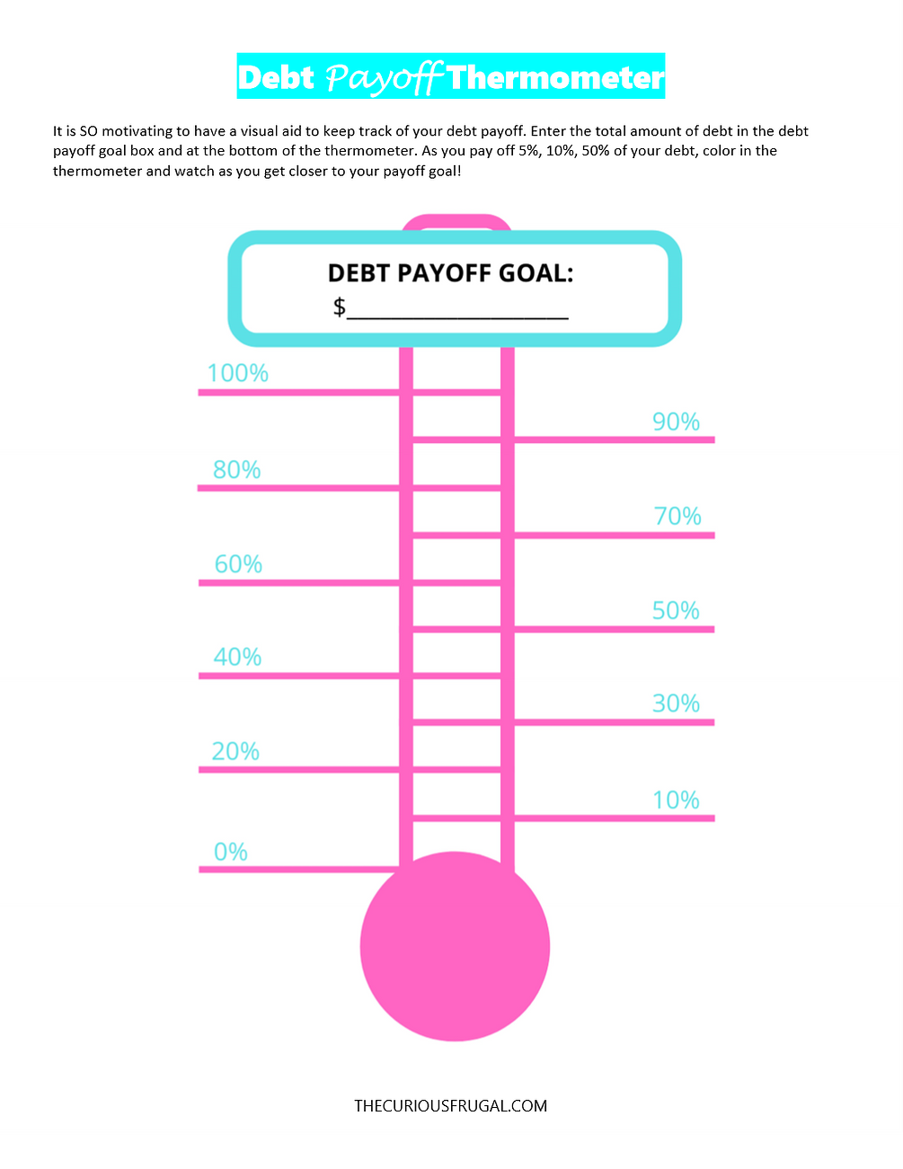 Debt Payoff Thermometer