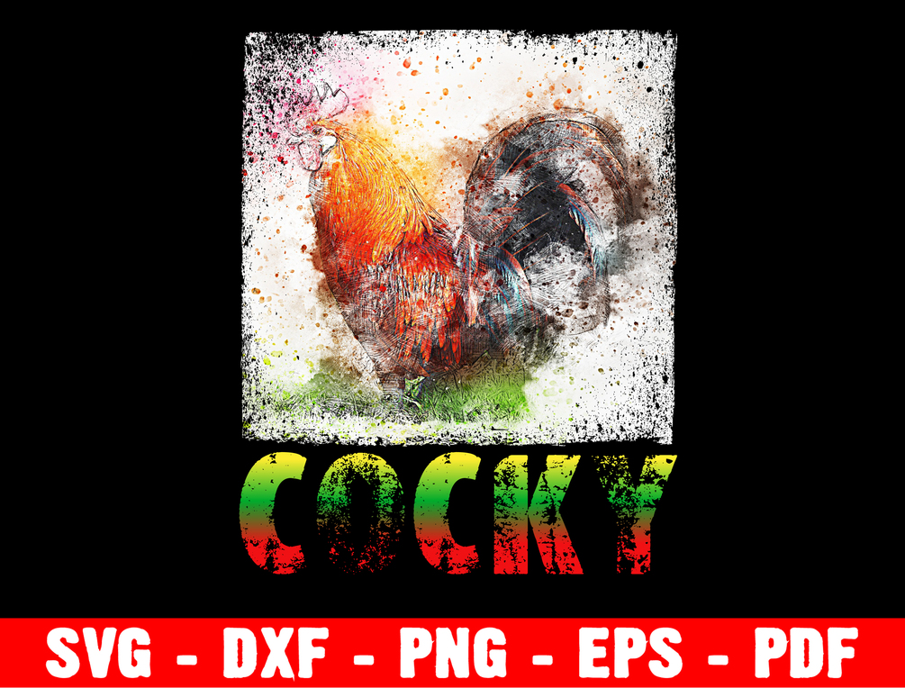 Womens Cocky Shirt, Women's Rooster Shirt, Cute Bird Shirt, Farm Owners