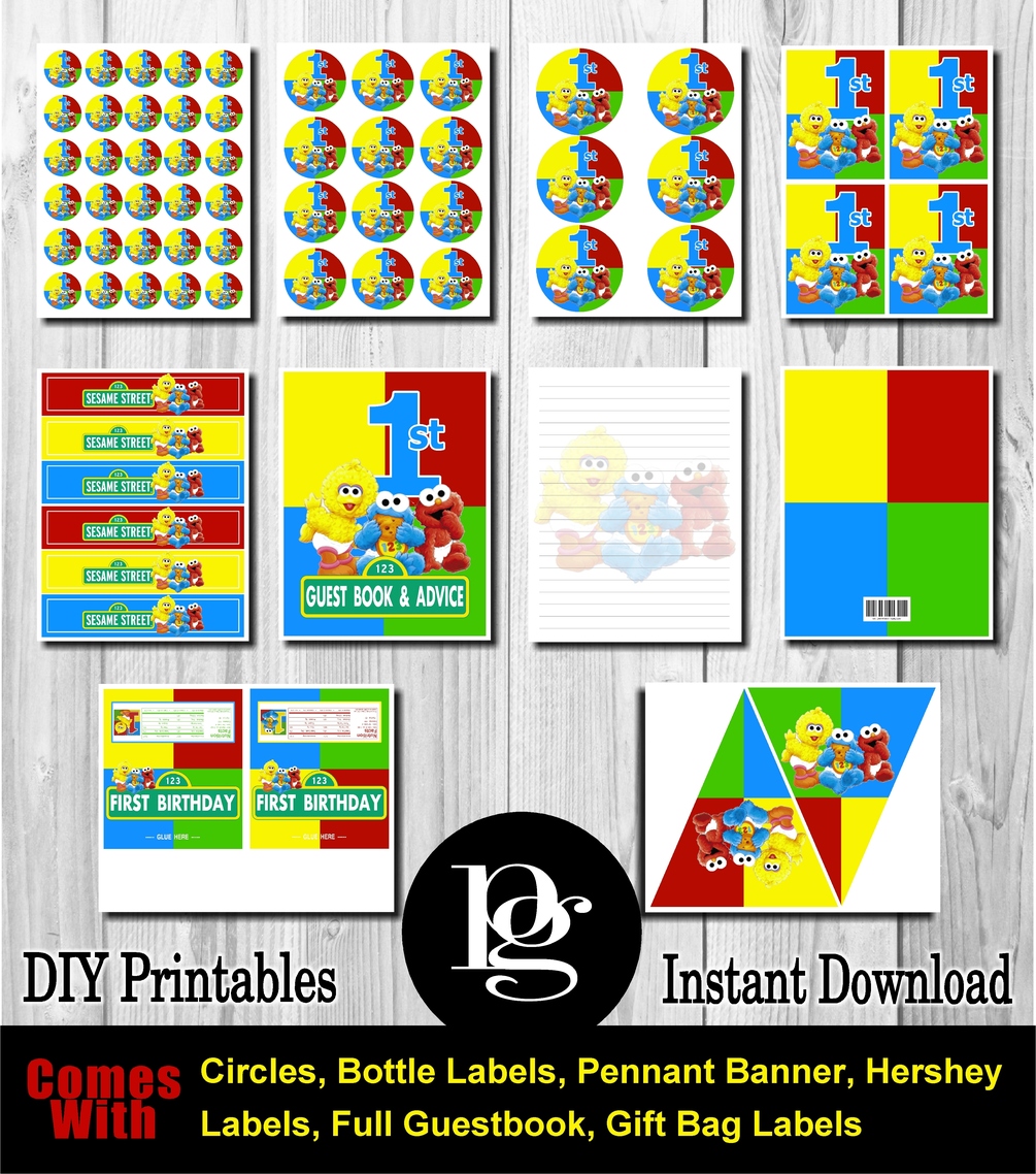 Baby Sesame Street Printable