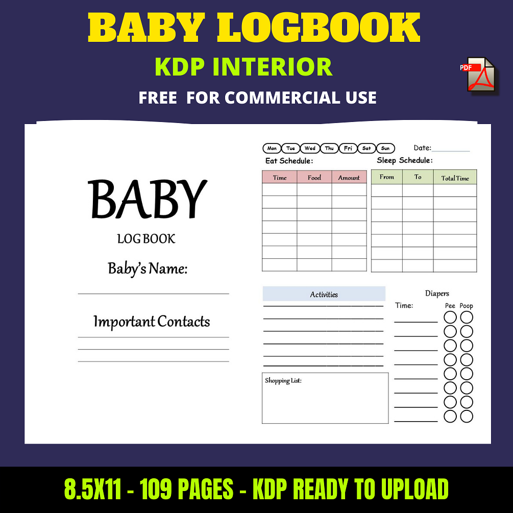 Baby Log Book KDP Interior
