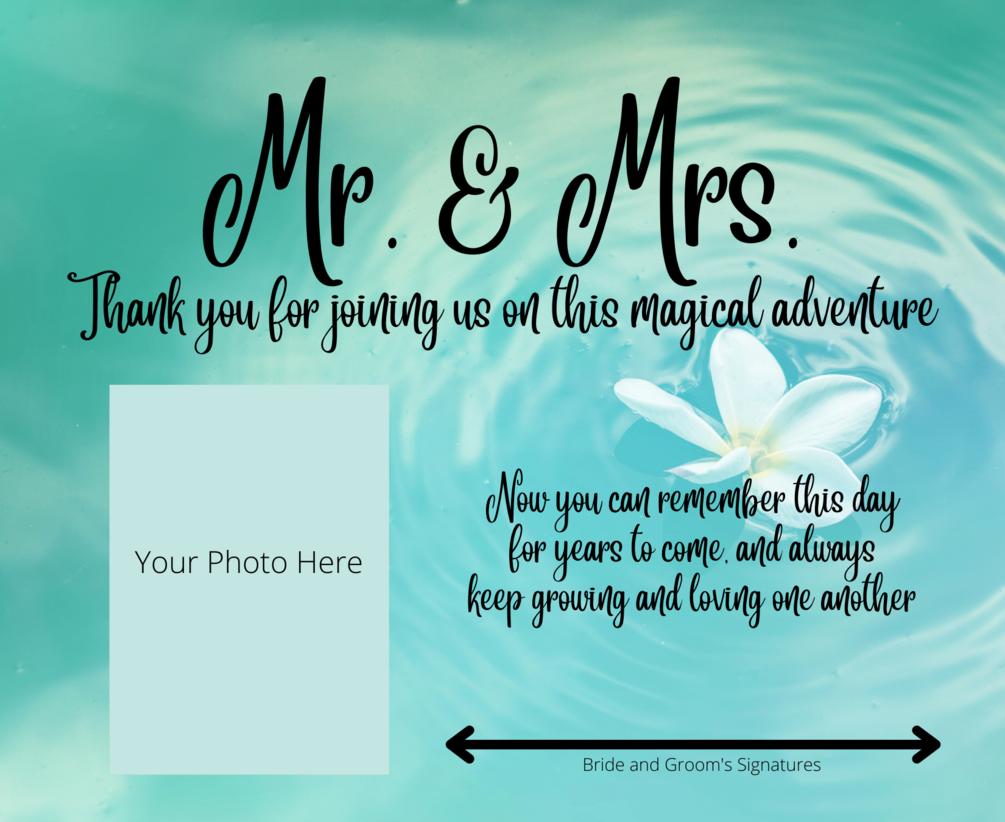 Mr&Mrs Thank you Template