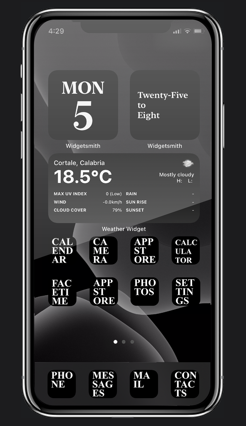 "text" icons for iOS 14