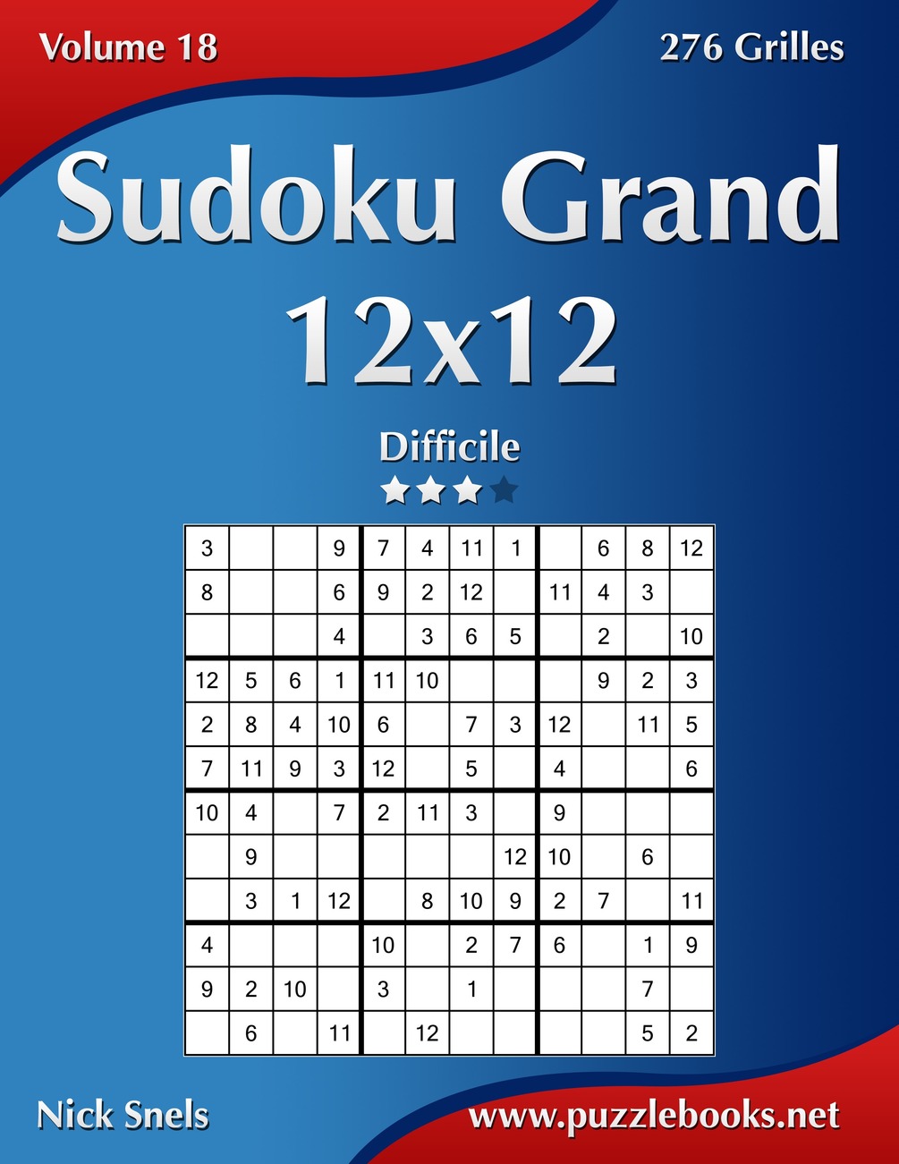 Sudoku Grand 12x12 Difficile Volume 18 276 Grilles