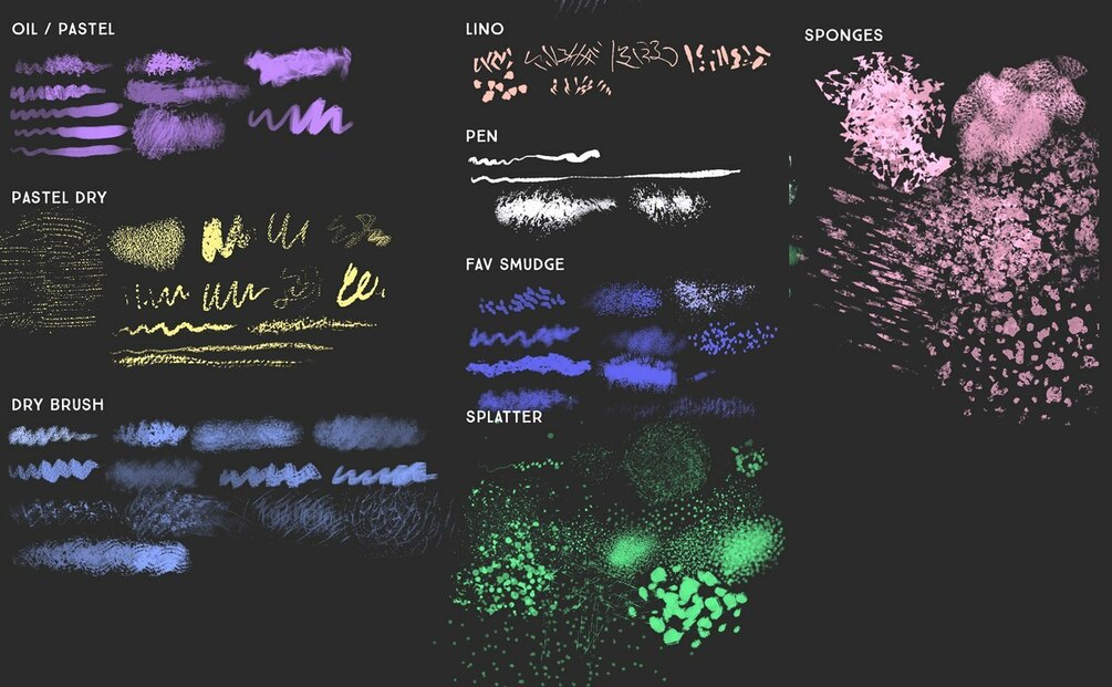 Natural Mixed Media Drawing and Painting Brushes (Bigger Set)