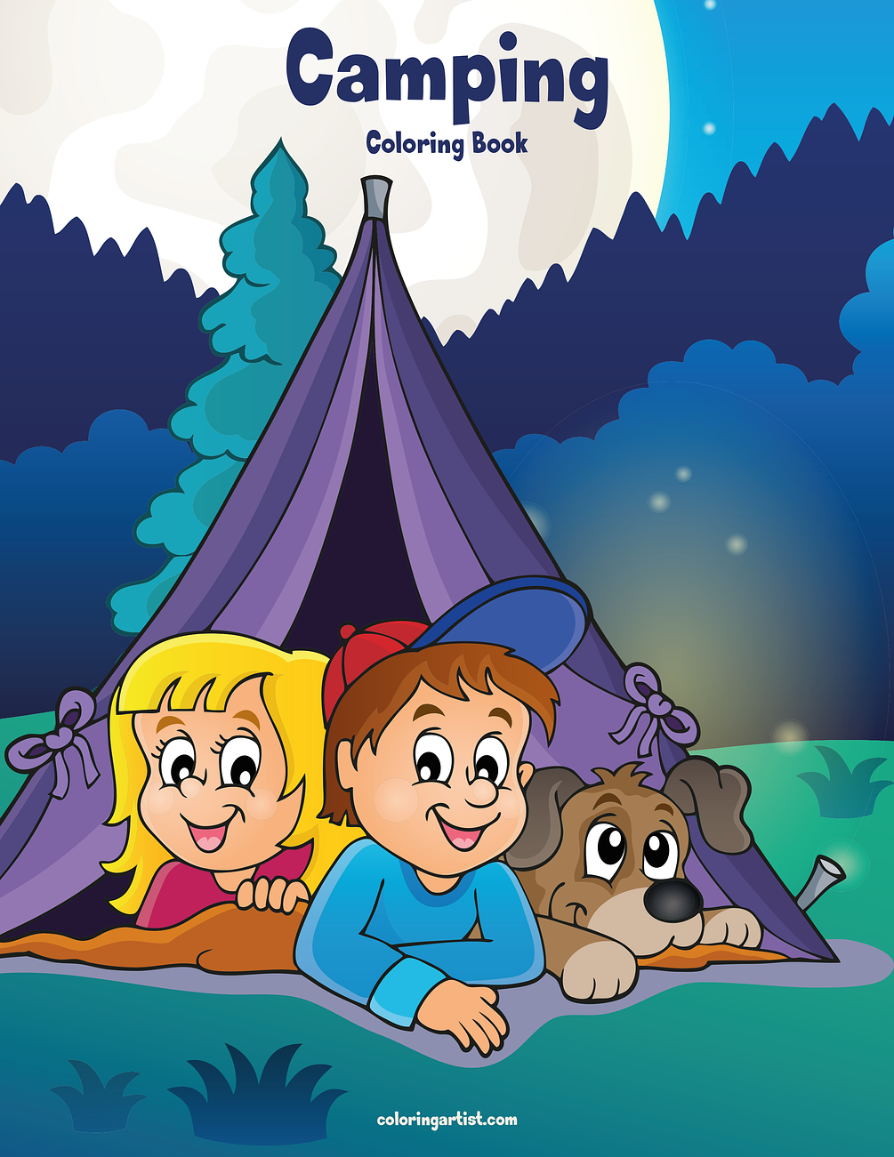 Camping Coloring Book