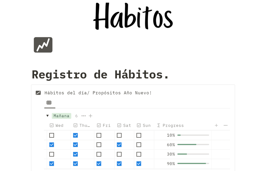 Plantilla de h bitos notion