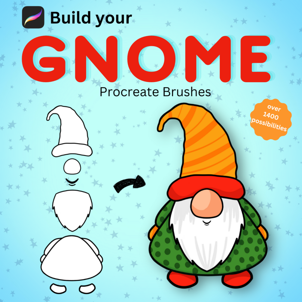 Gnomes Brushes for Procreate build yours ( Full and Trial)