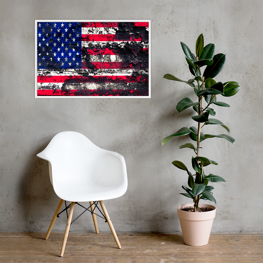 American Canvas, American Flag Art, Patriotic Canvas, Canvas Wall Art