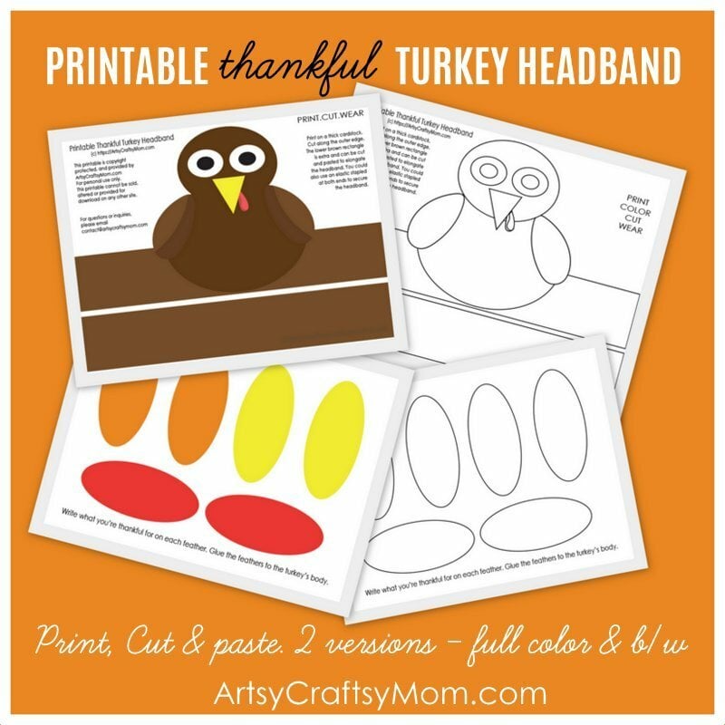 Turkey Headband Printable Printable Word Searches