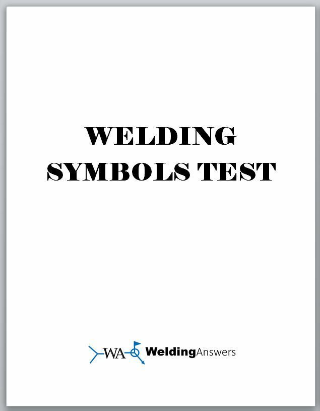 Welding Symbols Test and Answer Key