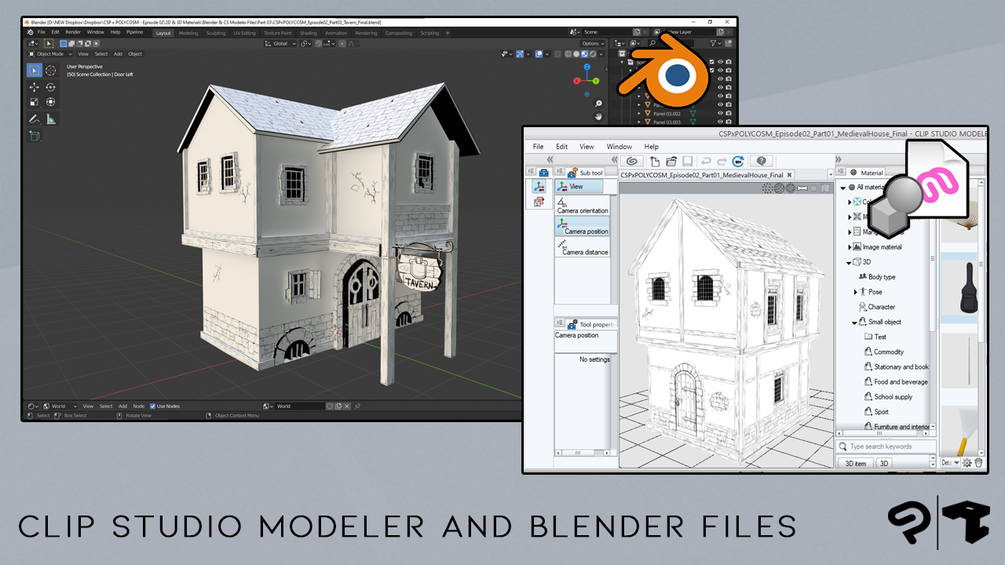 Csp X Polycosm Episode 02 Clip Studio Modeler Blender Files