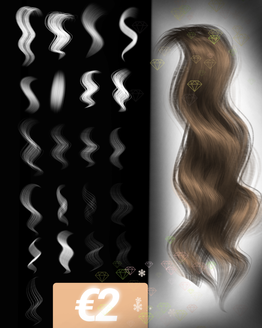 21 𝐇𝐀𝐈𝐑 𝐁𝐑𝐔𝐒𝐇𝐄𝐒 (IBIS PAINT)