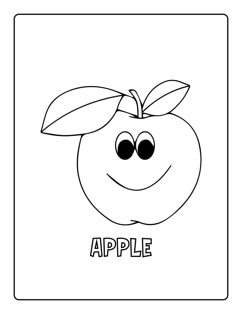 100 Printable Fruit Coloring Page For Kids