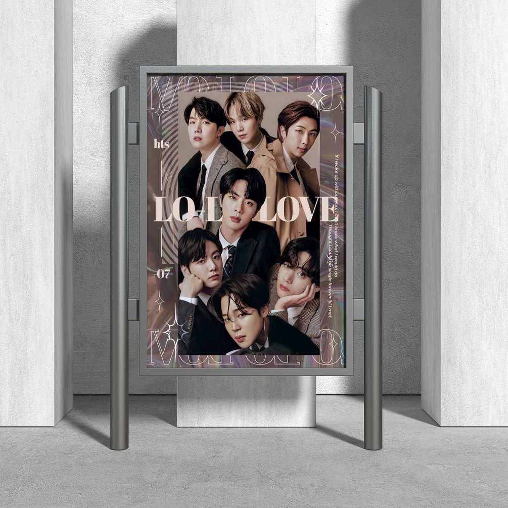 Poster with bts