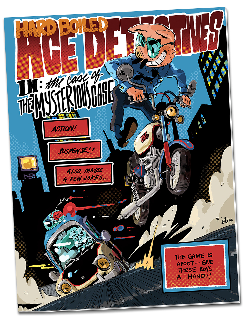 Hard Boiled Ace Detectives! Comic