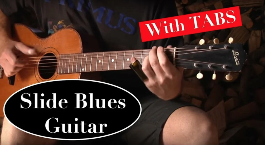 Open D Slide Blues on a 1930s Levin Parlor Guitar TABS/SHEET MUSIC