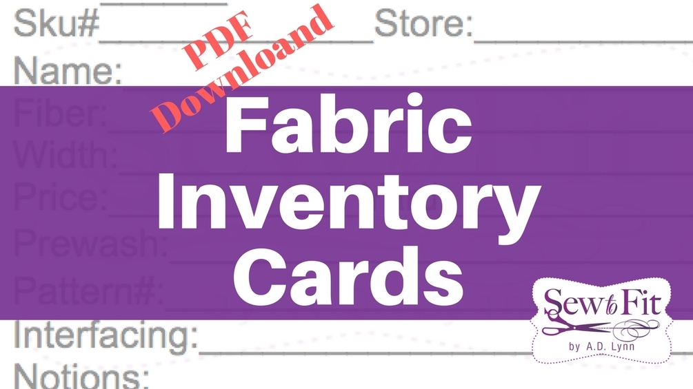 Fabric Inventory Cards PDF Download