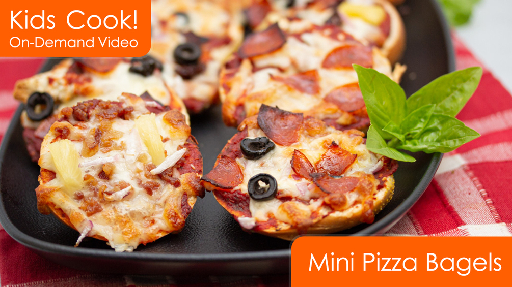 [OnDemand Video] Kids Cook! Mini Pizza Bagels