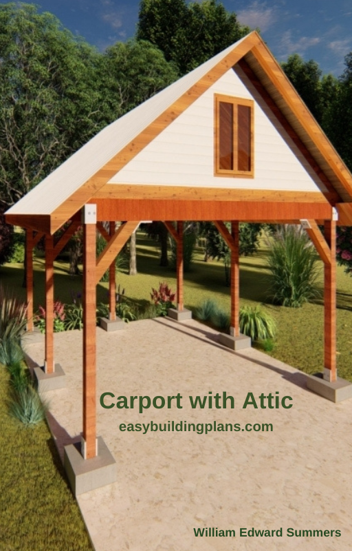 20' x 20' Carport with Attic