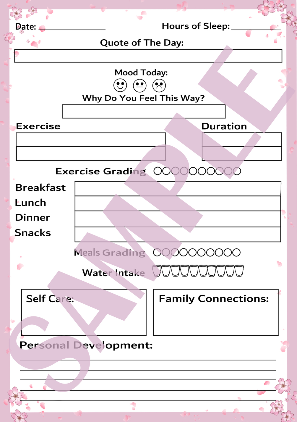 Diary Entry Template