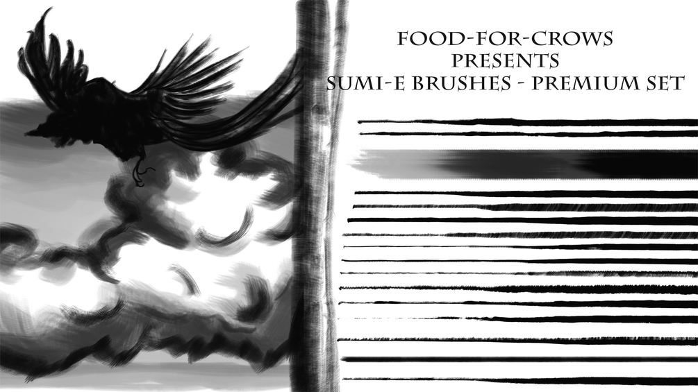 Sumie Brushes Premium Set 16 Brushes Pack
