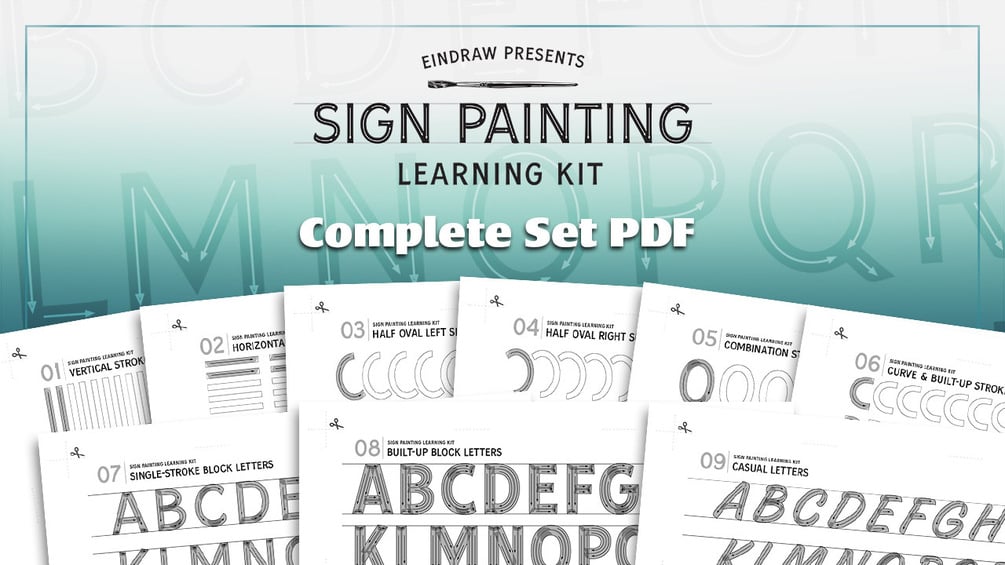 The Sign Painting Learning Kit Complete Set