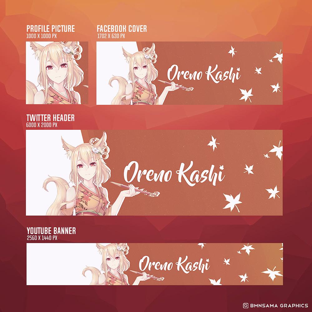 Autumn Fox 秋狐 Banner Art Set Package