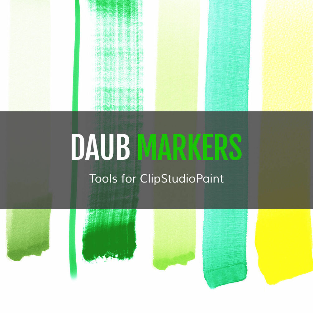 DAUB Markers 18 tools for Clip Studio Paint