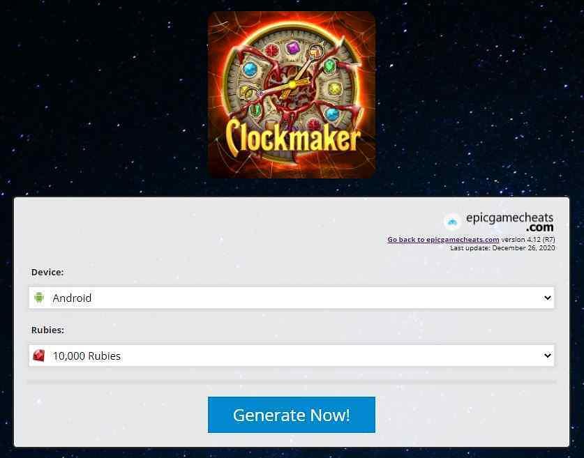 Clockmaker Hack Free Rubies Cheats Mod