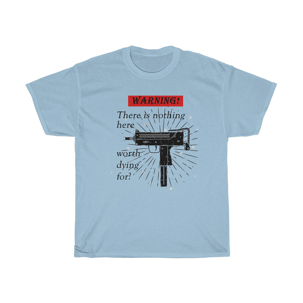 Warning! Light Blue T-Shirt