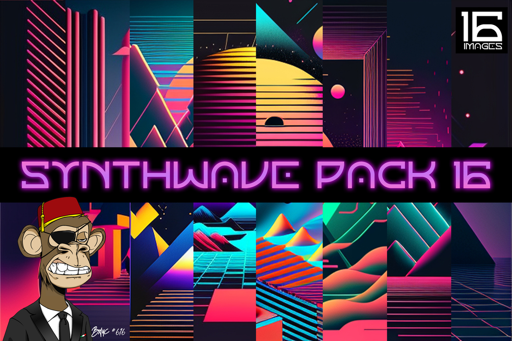 SYNTHWAVE BACKGROUND PACK 16