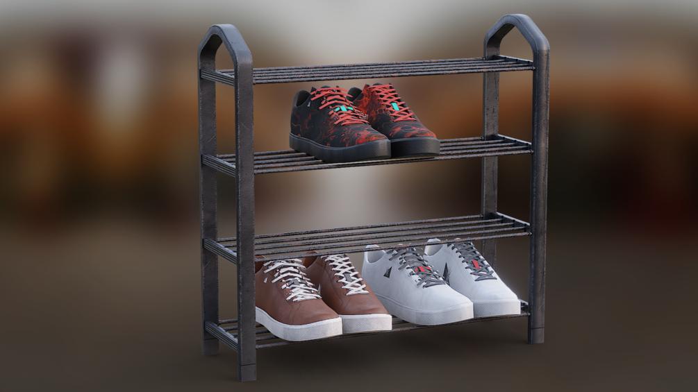 Metal Used Shoe Rack