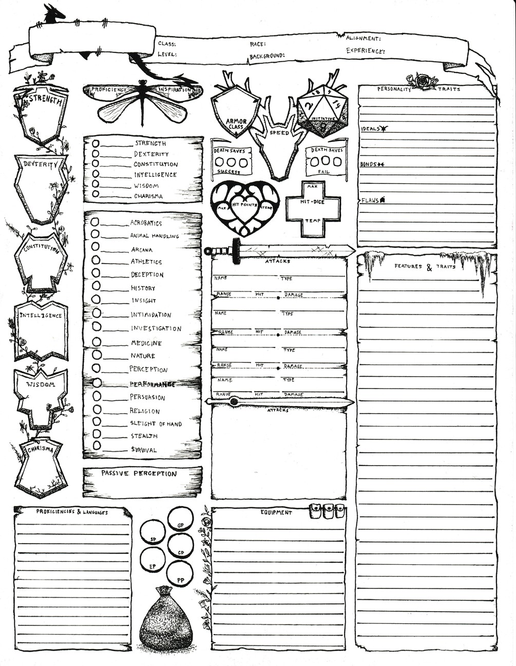 Character Sheet I