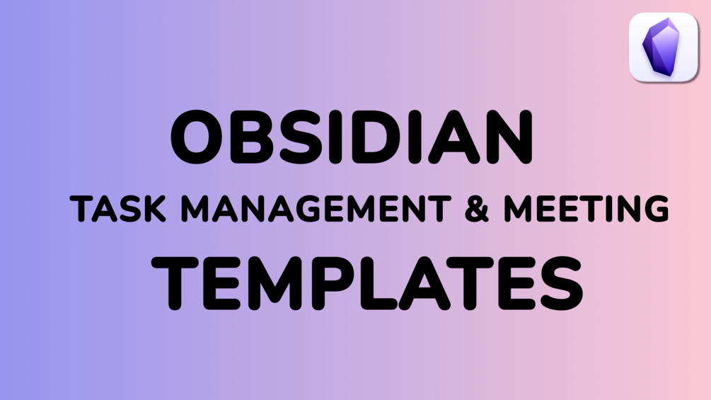 Obsidian Task Manager Meetings Template