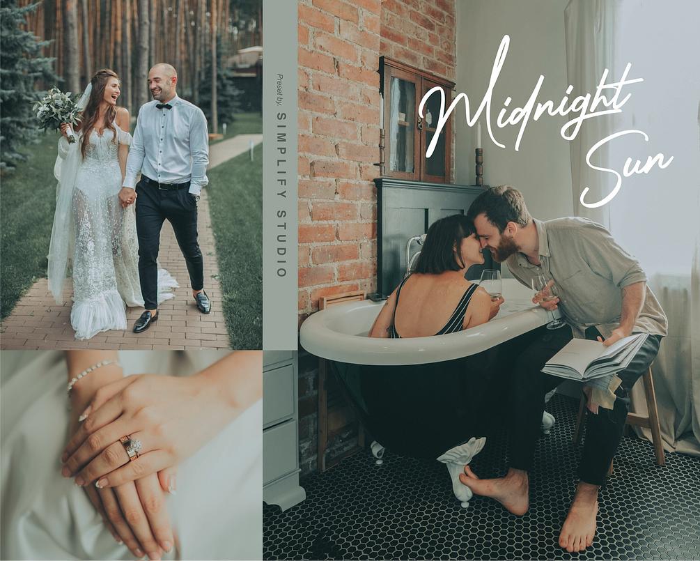 MIDNIGHT SUN Lightroom Mobile Presets, Couple Presets, Wedding Presets