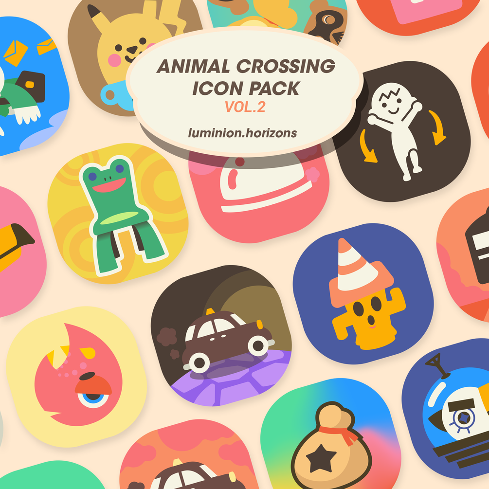 Animal Crossing Nook phone Icon Pack 2