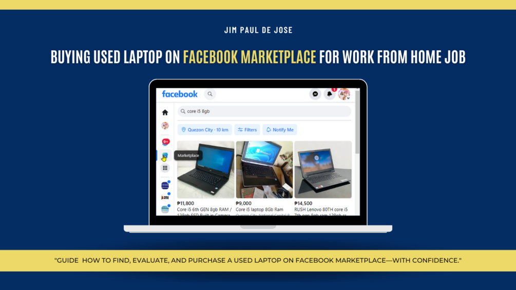 Buying Used Laptop on Facebook Marketplace for Work from Home Job