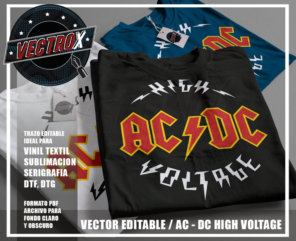 Vector Editable - AC DC High Voltage
