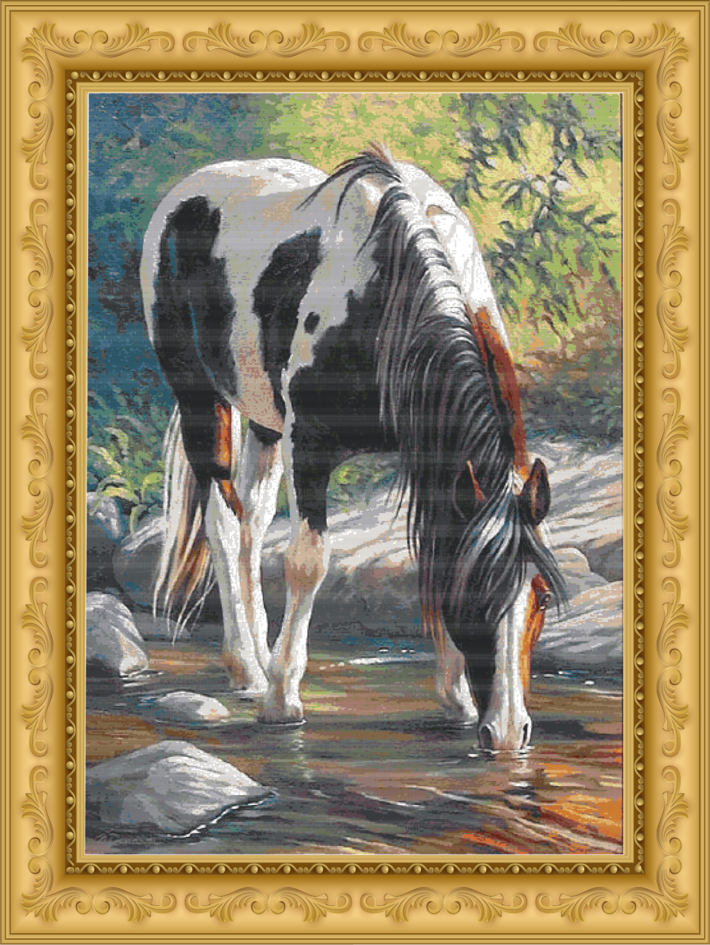 Cross Stitch Pattern Horse, animals, pattern PDF, Wild Horses Cross