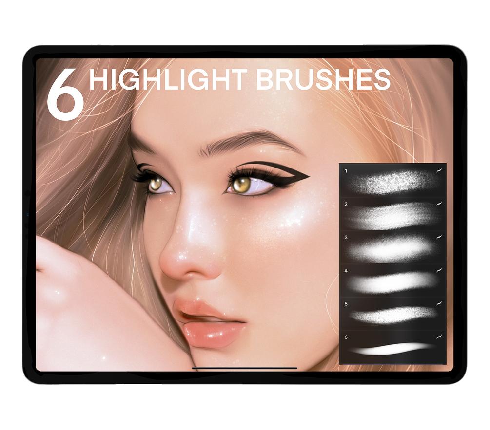 HIGHLIGHT BRUSHES for Procreate