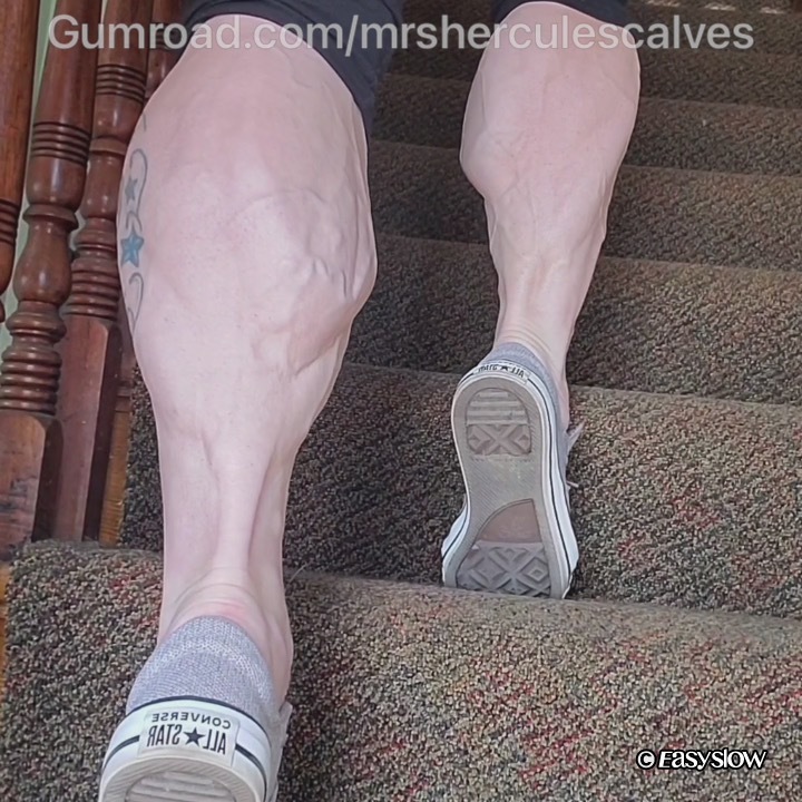Flexing my calves on the steps 602 minutes